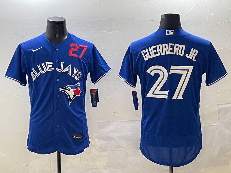 Men Toronto Blue Jays #27 Guerrero jr Blue Elite 2025 Nike MLB Jersey style 2->toronto blue jays->MLB Jersey